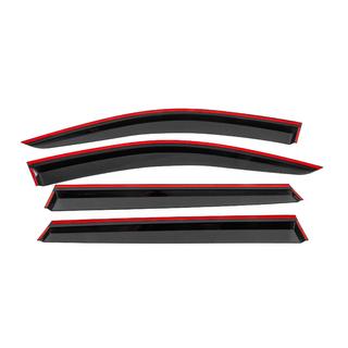 Window wind deflectors with black trim Niken Luxury (4 pcs) Audi Q7 2015–2026 photo 4