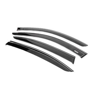 Window wind deflectors with black trim Niken Luxury (4 pcs) photo 2
