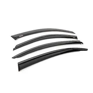 Window wind deflectors with black trim Niken Luxury (4 pcs) photo 3