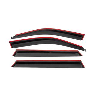 Window wind deflectors with black trim Niken Luxury (4 pcs) photo 4