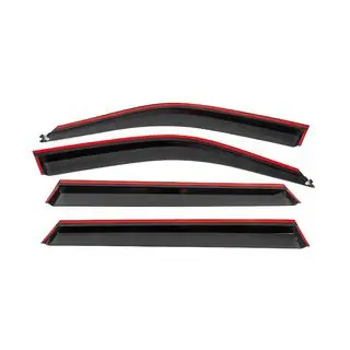 Window wind deflectors with black trim Niken Luxury (4 pcs) photo 4