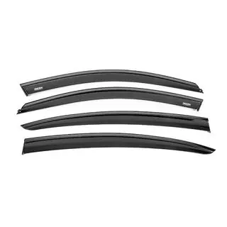 Window wind deflectors with black trim Niken Luxury (4 pcs) photo 1