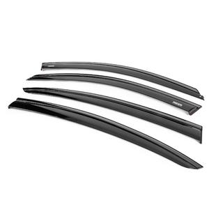 Window wind deflectors with black trim Niken Luxury (4 pcs) BMW 5 Series G30/G31 2017–2023 photo 2