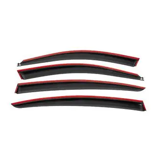 Window wind deflectors with black trim Niken Luxury (4 pcs) photo 4