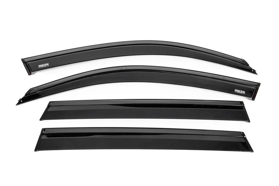 BMW X5 G05 2019–2026 Window wind deflectors with black trim Niken Luxury (4 pcs) Image