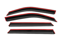 Renault Duster 2024- Window wind deflectors with black trim Niken Luxury (4 pcs) photo 4