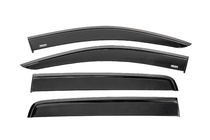 Ford Ranger 2011–2022 Window deflectors with black molding Niken Luxury (2015-2022, 4 pcs) photo 1