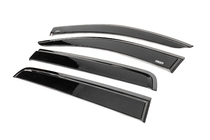 Ford Ranger 2011–2022 Window deflectors with black molding Niken Luxury (2015-2022, 4 pcs) photo 2