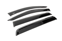 Ford Ranger 2011–2022 Window deflectors with black molding Niken Luxury (2015-2022, 4 pcs) photo 3