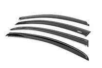 Fiat Tipo 2016- Window wind deflectors with black molding Niken Luxury (SD, 4 pcs) photo 2