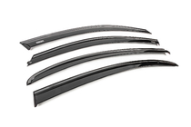 Fiat Tipo 2016- Window wind deflectors with black molding Niken Luxury (SD, 4 pcs) photo 3