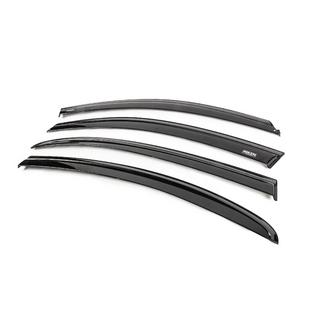 Window wind deflectors with black molding Niken Luxury (SD, 4 pcs) Fiat Tipo 2016- photo 2