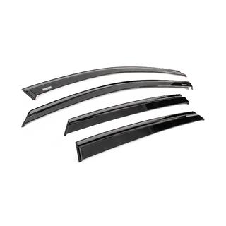Window wind deflectors with black trim Niken Luxury (4 pcs) photo 3