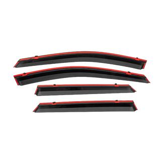 Window wind deflectors with black trim Niken Luxury (4 pcs) photo 4