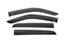 Isuzu D-Max 2019- Window wind deflectors with black trim Niken Luxury (4 pcs) photo 1