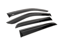 Isuzu D-Max 2019- Window wind deflectors with black trim Niken Luxury (4 pcs) photo 3