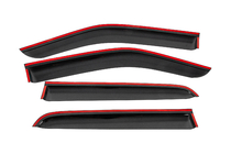 Isuzu D-Max 2019- Window wind deflectors with black trim Niken Luxury (4 pcs) photo 4