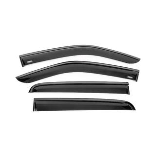 Window wind deflectors with black trim Niken Luxury (4 pcs) photo 1