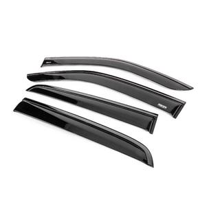 Window wind deflectors with black trim Niken Luxury (4 pcs) photo 2