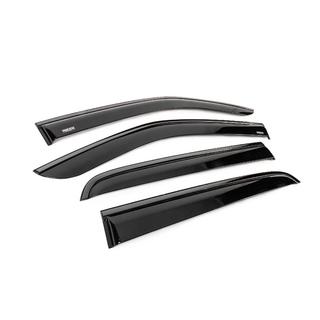 Window wind deflectors with black trim Niken Luxury (4 pcs) photo 3
