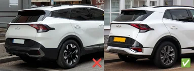Kia Sportage 2021- Window wind deflectors with black molding Niken Luxury (for SWB, 4 pcs) photo 5