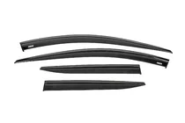 Kia Sportage 2021- Window wind deflectors with black molding Niken Luxury (for SWB, 4 pcs) photo 1