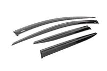 Kia Sportage 2021- Window wind deflectors with black molding Niken Luxury (for SWB, 4 pcs) photo 3