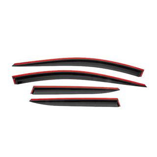 Window wind deflectors with black molding Niken Luxury (for SWB, 4 pcs) Kia Sportage 2021- photo 4