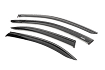 Mercedes C-class W204 2007-2015 Window wind deflectors with black trim Niken Luxury (4 pcs) photo 2