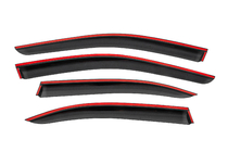 Mercedes C-class W204 2007-2015 Window wind deflectors with black trim Niken Luxury (4 pcs) photo 4