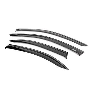 Window wind deflectors with black trim Niken Luxury (4 pcs) photo 2