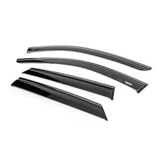 Window wind deflectors with black trim Niken Luxury (4 pcs) photo 2