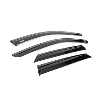Window wind deflectors with black trim Niken Luxury (4 pcs) photo 3