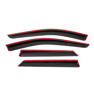 Window wind deflectors with black trim Niken Luxury (4 pcs) photo 4