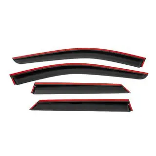 Window wind deflectors with black trim Niken Luxury (4 pcs) photo 4