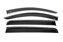 Mitsubishi L200 2015-2024 Window wind deflectors with black trim Niken Luxury (4 pcs) photo 1