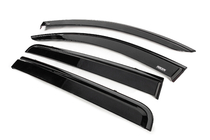 Mitsubishi L200 2015-2024 Window wind deflectors with black trim Niken Luxury (4 pcs) photo 2