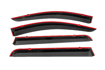 Mitsubishi L200 2015-2024 Window wind deflectors with black trim Niken Luxury (4 pcs) photo 4