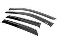 Nissan Qashqai 2021- Window wind deflectors with black trim Niken Luxury (4 pcs) photo 2