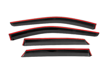Nissan Qashqai 2021- Window wind deflectors with black trim Niken Luxury (4 pcs) photo 4