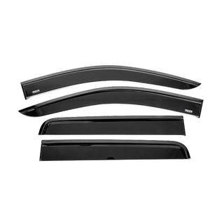 Window wind deflectors with black trim Niken Luxury (4 pcs) Nissan Navara/NP300 2016- photo 1