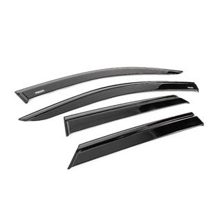 Window wind deflectors with black trim Niken Luxury (4 pcs) Peugeot 3008 2016-2023 photo 3