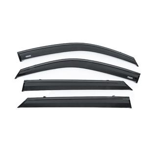 Window wind deflectors with black trim Niken Luxury (4 pcs) photo 1