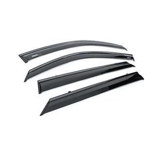 Window wind deflectors with black trim Niken Luxury (4 pcs) photo 3