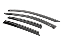 Seat Leon 2013-2020 Window wind deflectors with black trim Niken Luxury (4 pcs) photo 2