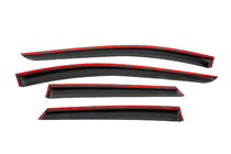Seat Leon 2013-2020 Window wind deflectors with black trim Niken Luxury (4 pcs) photo 4