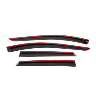 Window wind deflectors with black trim Niken Luxury (4 pcs) photo 4