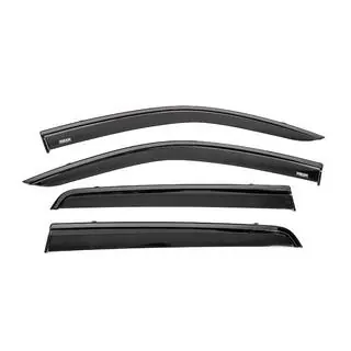 Window wind deflectors with black trim Niken Luxury (4 pcs) photo 1