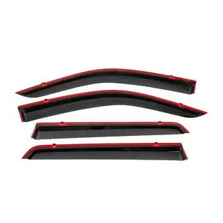 Window wind deflectors with black trim Niken Luxury (4 pcs) photo 4
