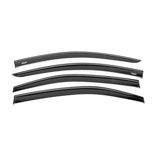 Window wind deflectors with black molding Niken Luxury (SD, 4 pcs) photo 1